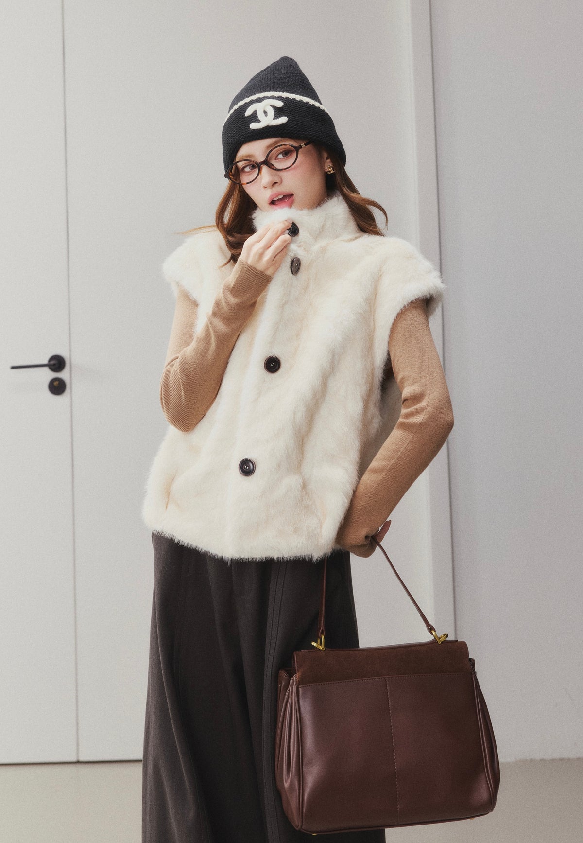 OTEBANBASS Ote260918 Faux Mink Shearling Vest