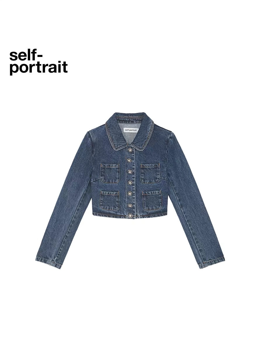 Self-Portrait JEWEL BUTTON DEJIN JACKET