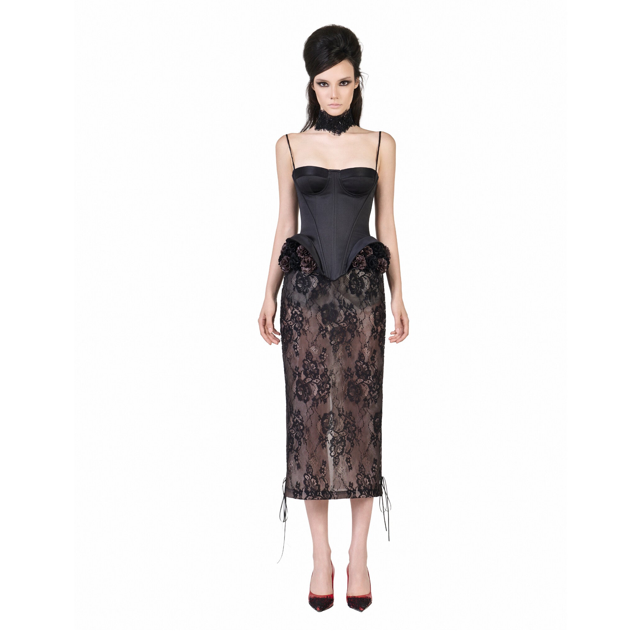 FFSD DARLING CORSET (BLACK) &amp; KAISA SKIRT (BLACK)