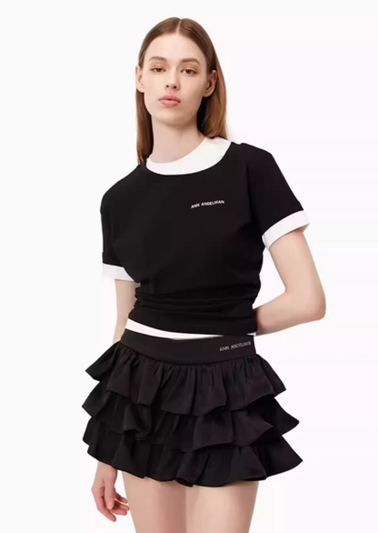 ANN ANDELMAN Cake Mini Skirt(2color)