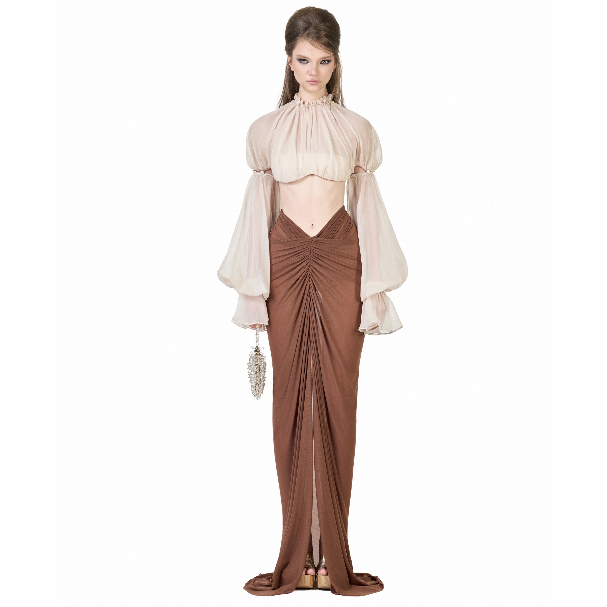 FFSD SHADE TOP (BEIGE) &amp; SHADOW SKIRT (BROWN)