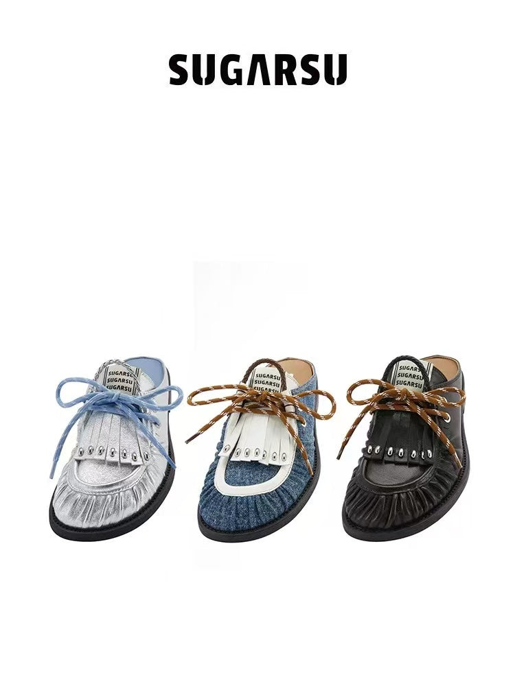 SugarSu Retro casual Boken slippers (3color)