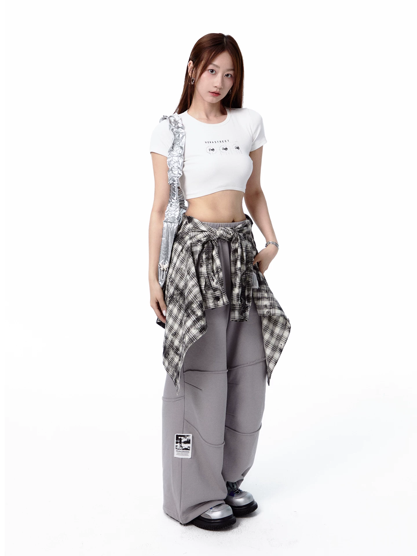 Nova Street Slim Fit Crop Tee (2color)