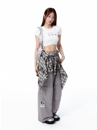 Nova Street Slim Fit Crop Tee (2color)