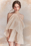 ELPIS Halter Dress-White