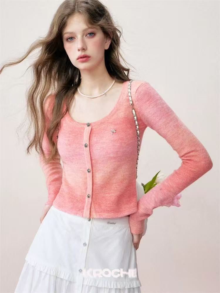 Kroche Gradient Knitted Bottom Top (2color)