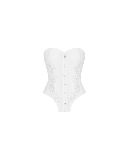 Sissy White Christine Corset Maxi Dress