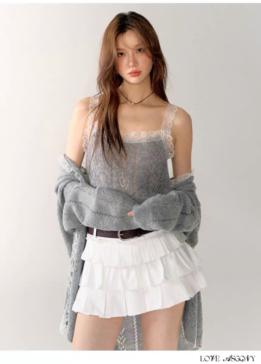 AsGony Mohair Lace Set(2color)