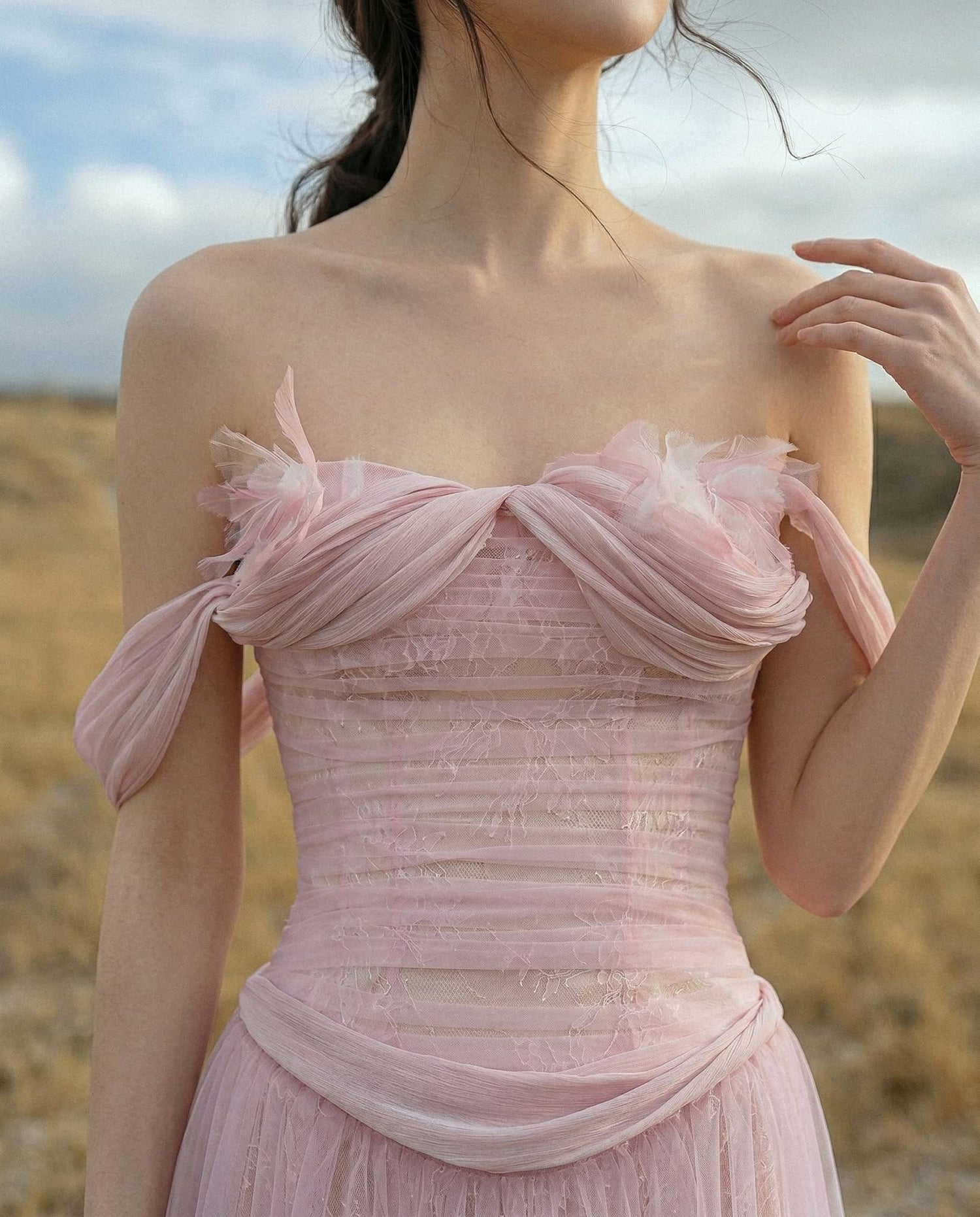 Lovelyn Rosalie Draped Gown