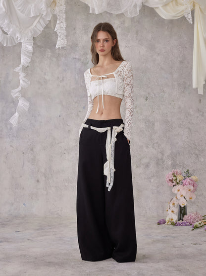 NOMEANSNO N193 Lace short cardigan