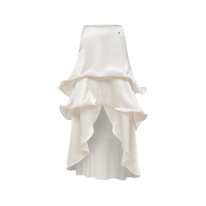 SHEERLUCK SLTZ26312 Satin patchwork fishbone corset + skirt