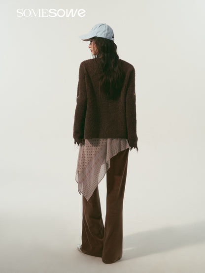 SOMESOWE S2509004 Nomadic style tassel flower cardigan