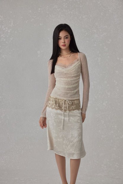 NONCESTNON N245 Fish tail lace skirt