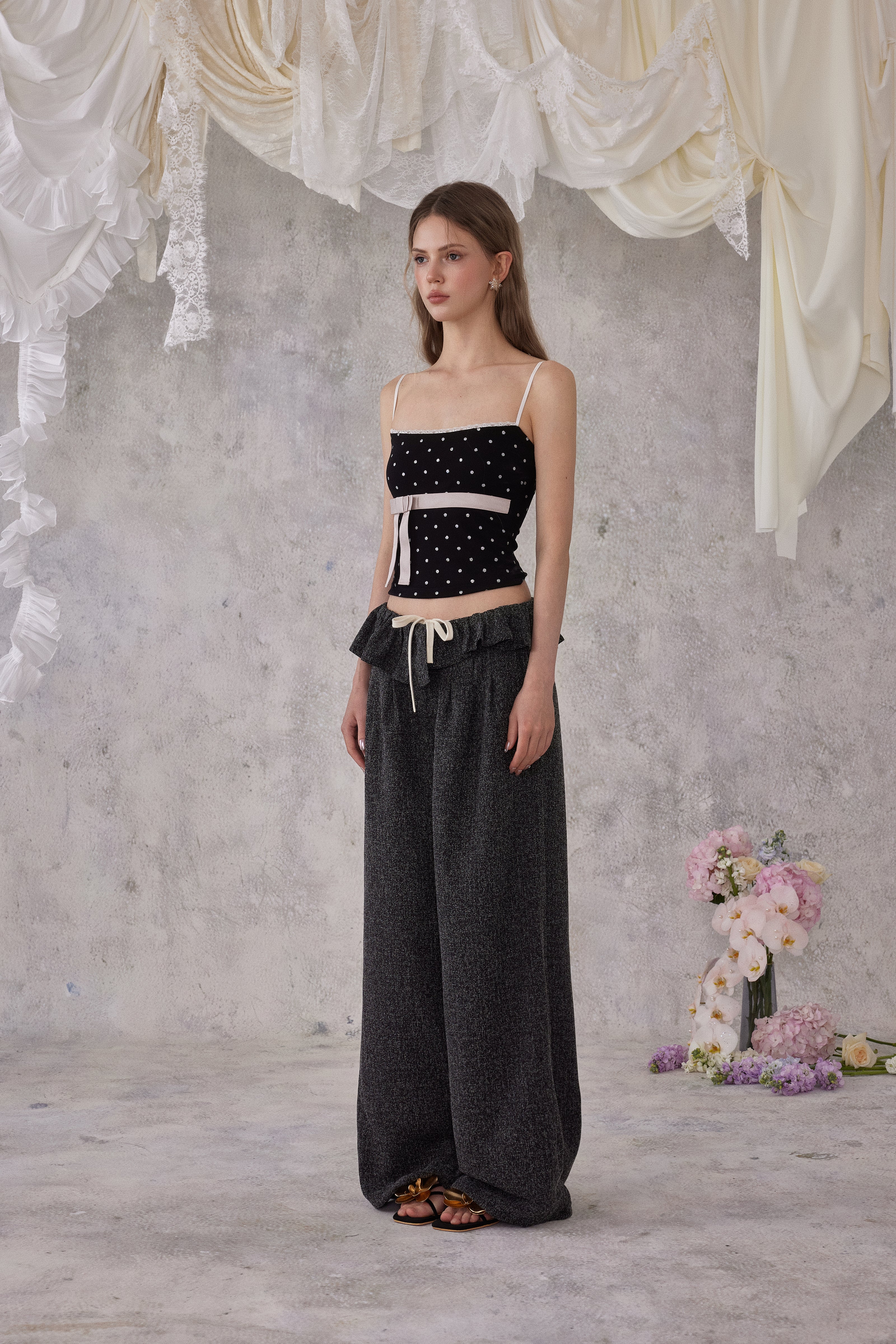 NOMEANSNO N159 Ruffled black pants