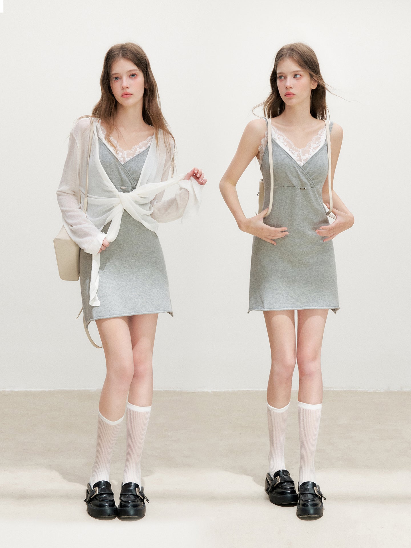 16DEWS 16D26340 Cross V-Neck Camisole Dress