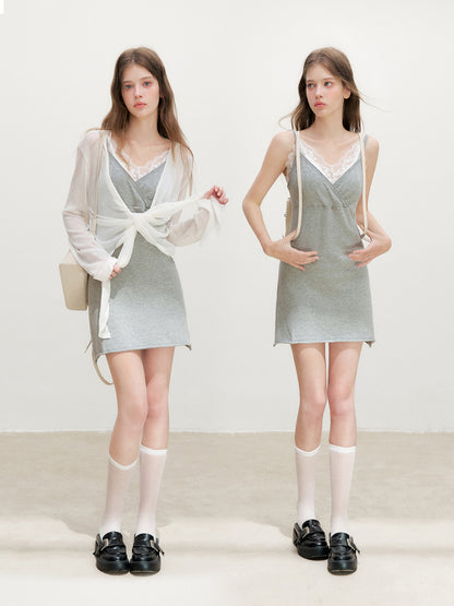 16DEWS 16D26340 Cross V-Neck Camisole Dress