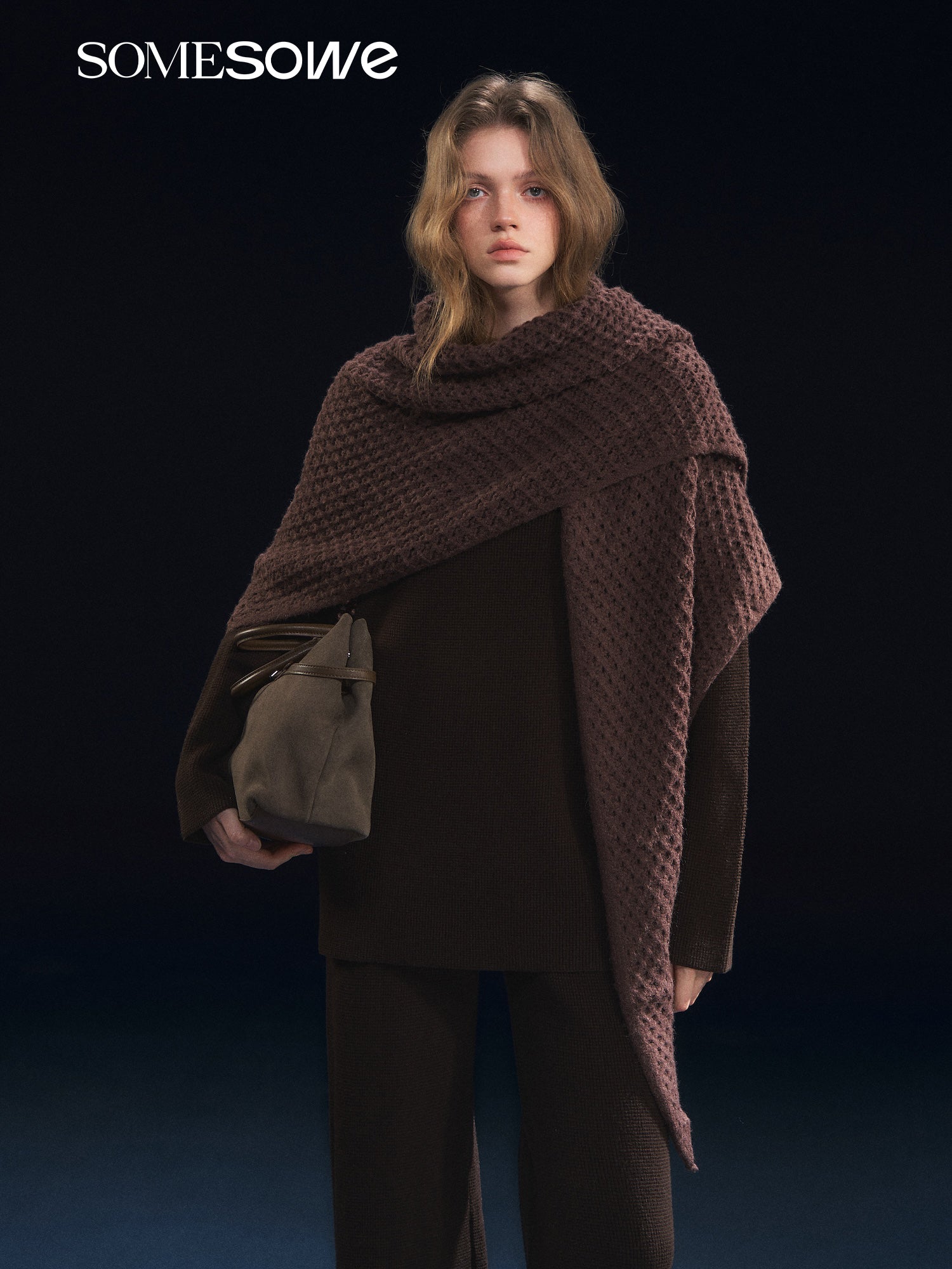 SOMESOWE S2508318 Waffle-knit suit