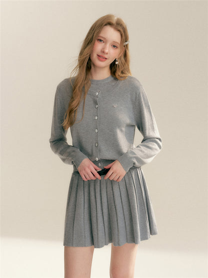 16DEWS 16D246076 Preppy style knitted suit