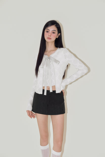 NOMEANSNO Mock Two-pieces Lace Top