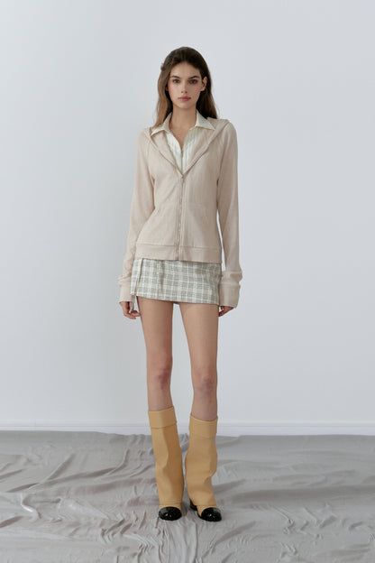 NONCESTNON N220 Pink striped sweatshirt