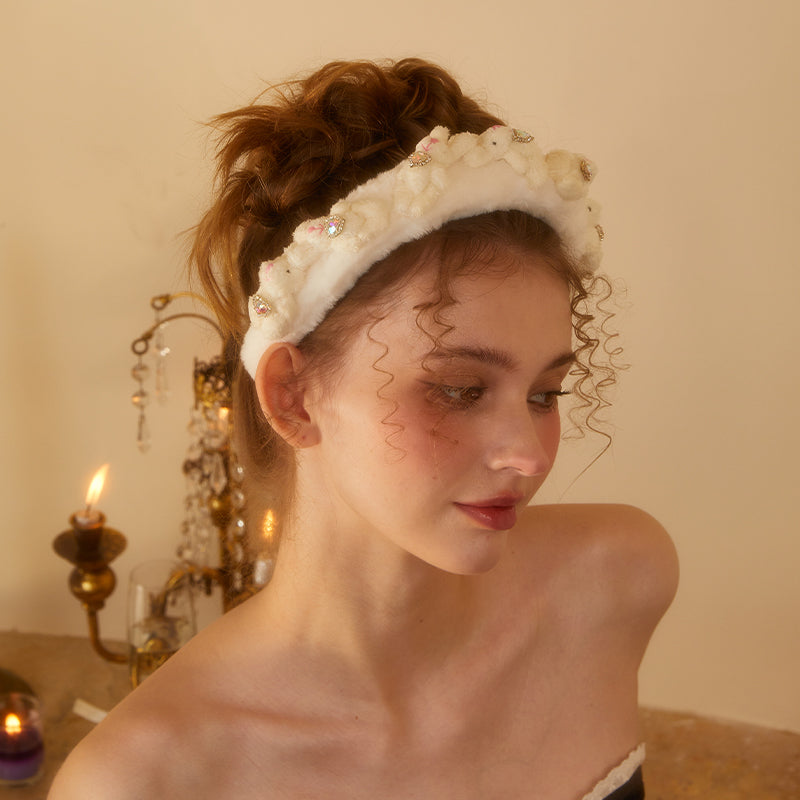 My Rosebar Snow Bunny Headband