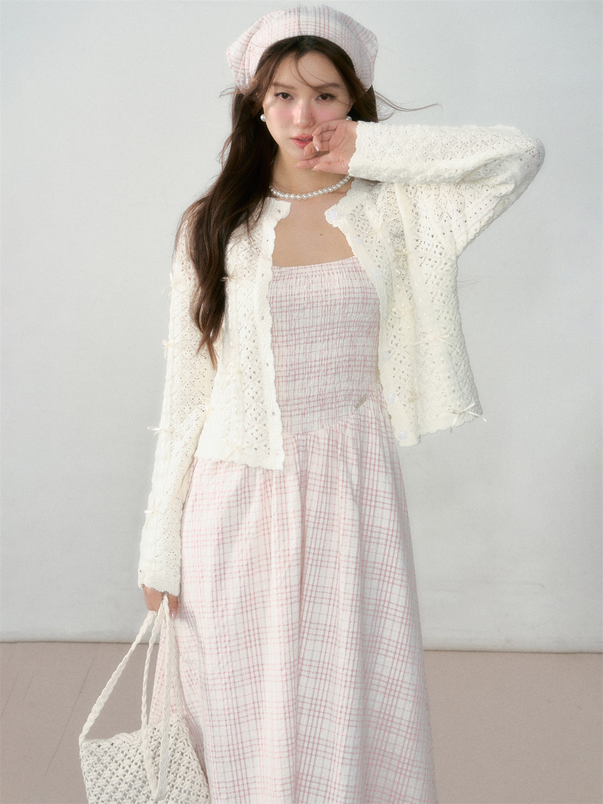 ASGONY White Cream Cardigan