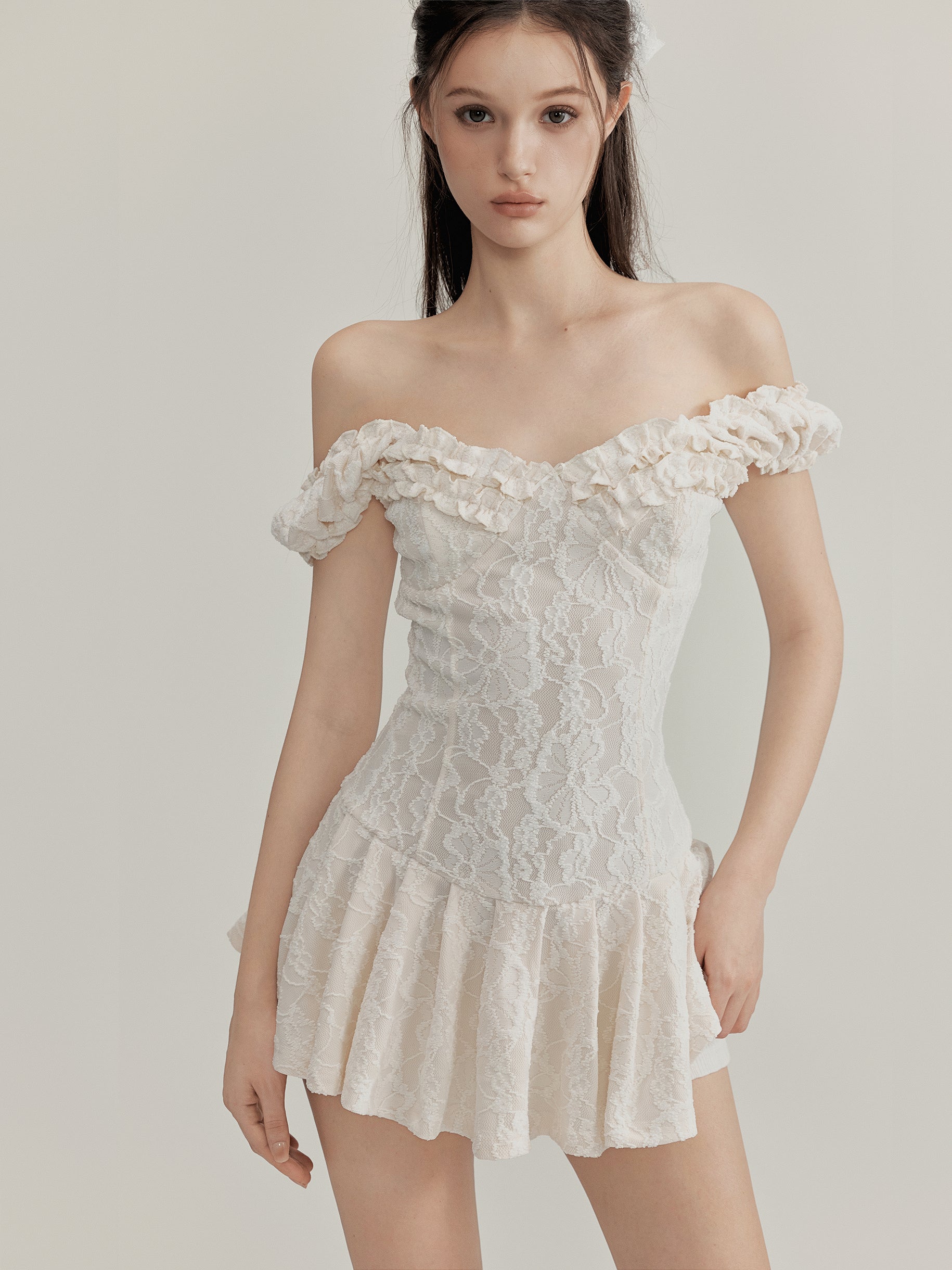 NOMEANSNO [Best Seller] N143 Lace minidress