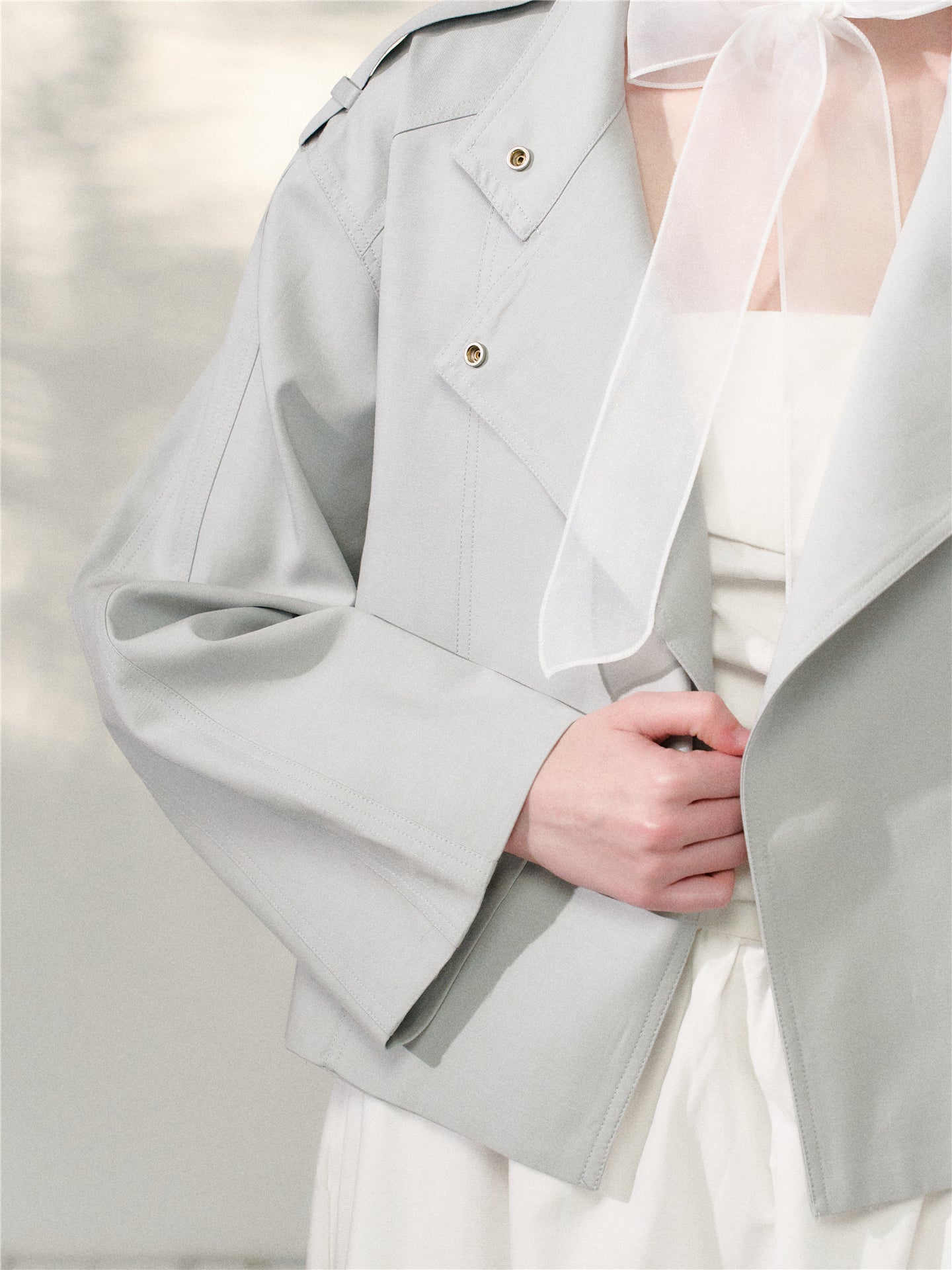 16DEWS 16D26127 Short loose windbreaker jacket