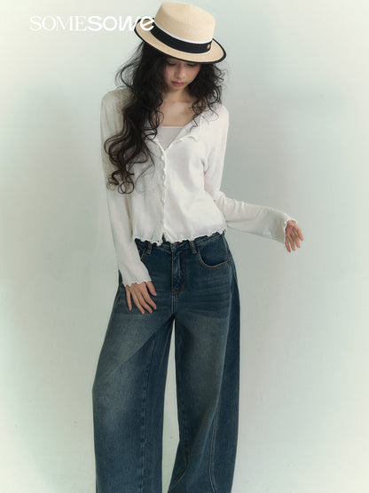 SOMESOWE S2609073 Cotton ultra-thin cardigan