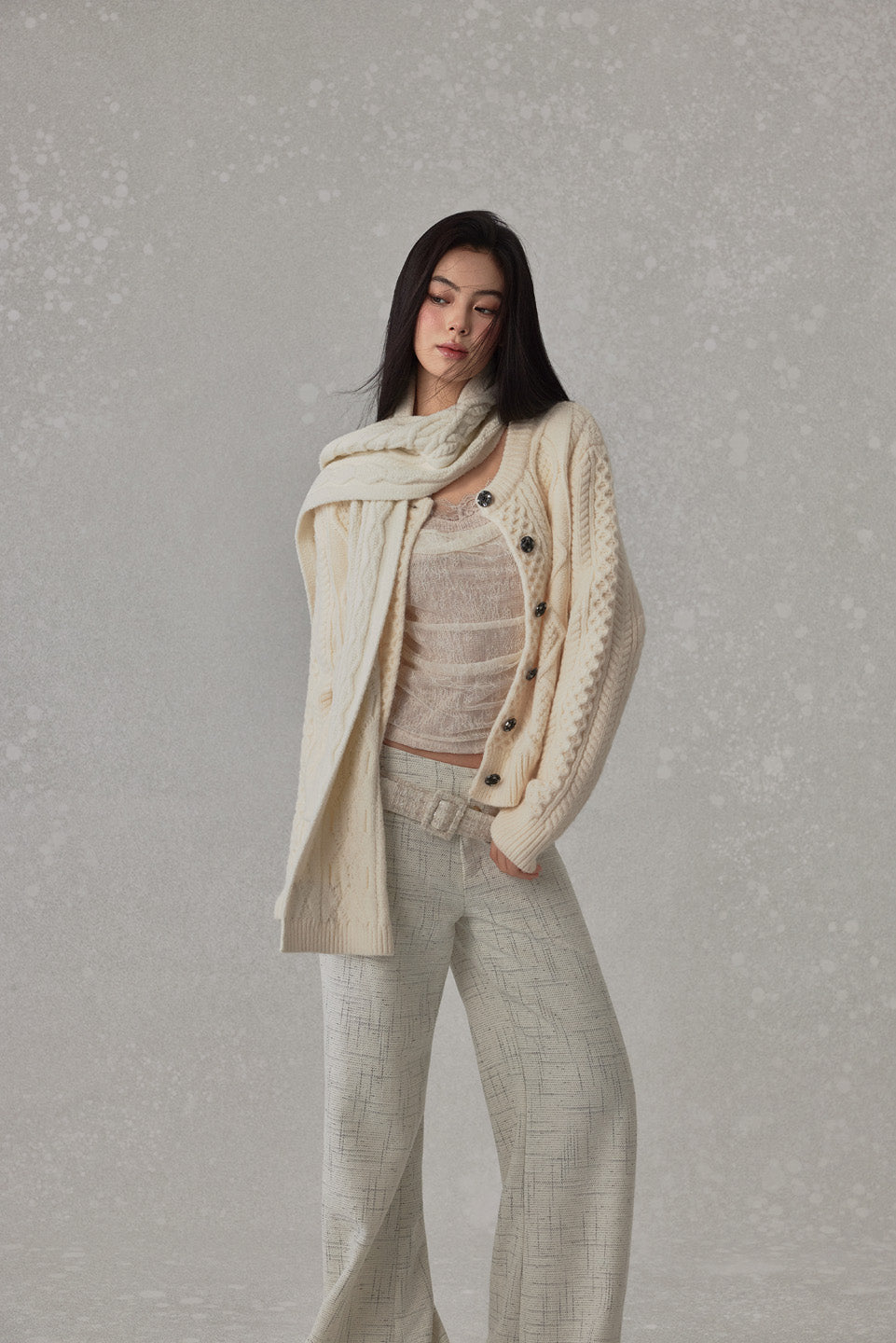 NONCESTNON N270 Twisted sweater