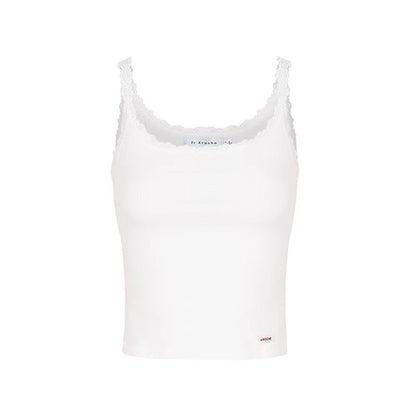 Kroche Pure white lace camisole top