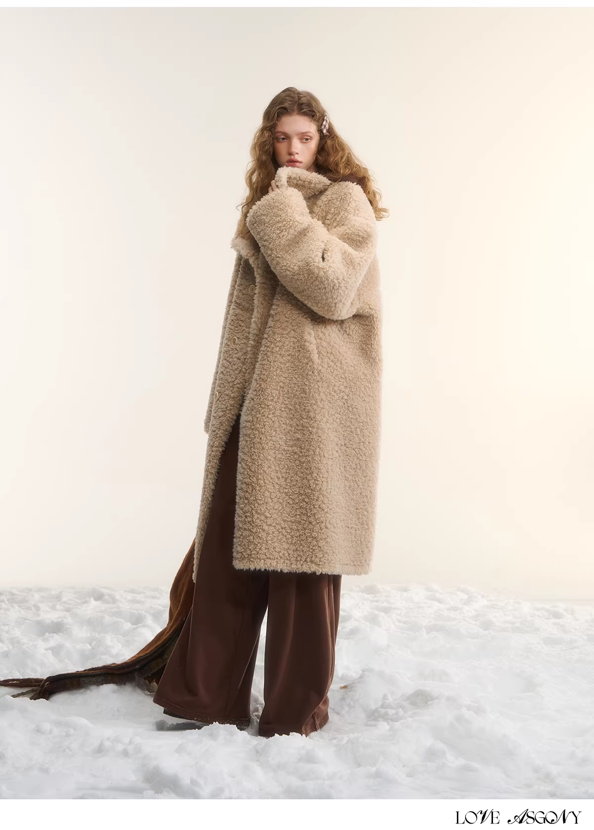 AsGony ASG25560 double-sided long sherpa coat(2color)