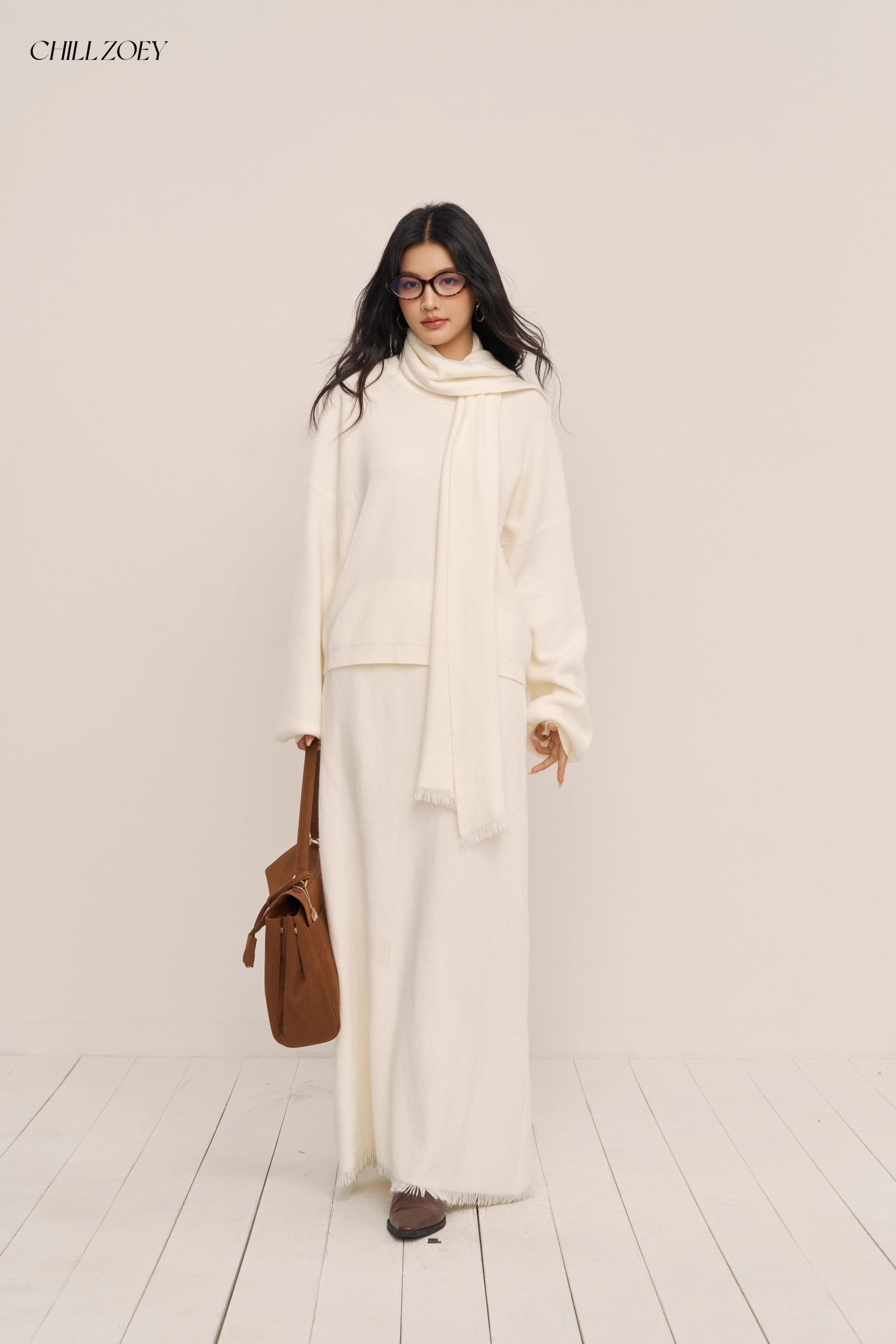 Chill Zoey M690269 Cloud Knit Winter Set(2color)