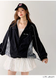 AsGony Lace Black Jacket