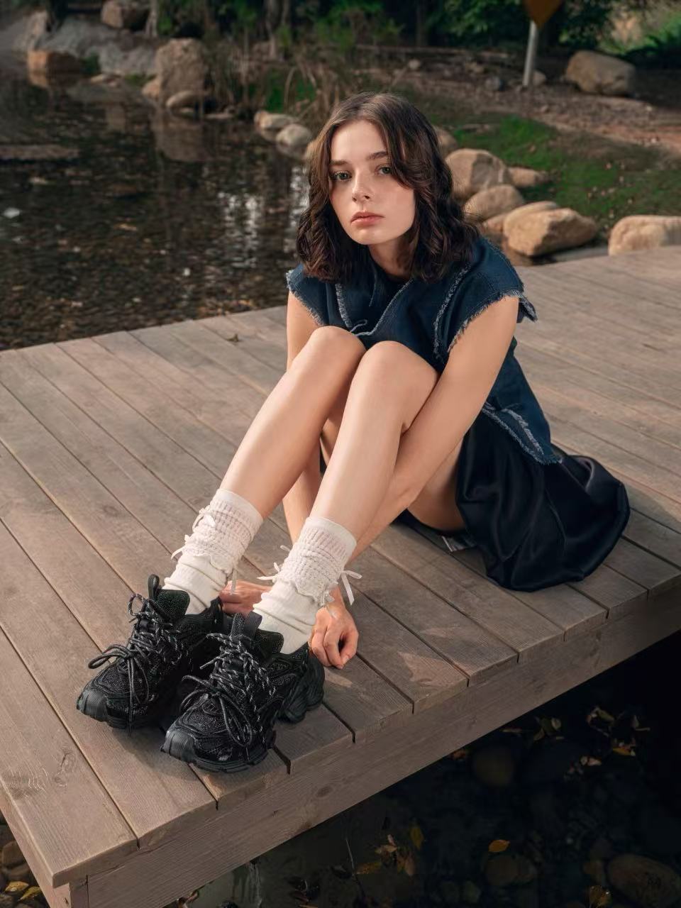SugarSu Mary Jane chunky sneakers (4color)