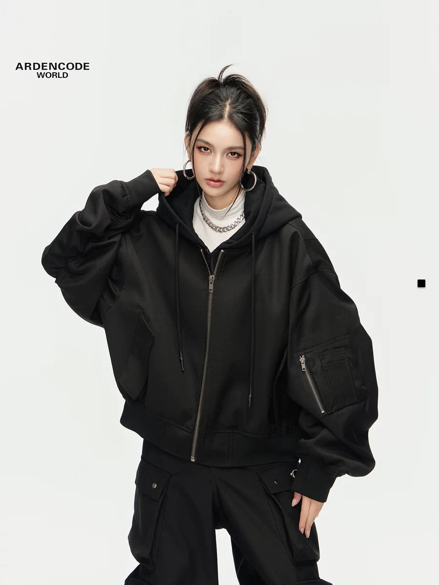 Arden Code MA1 Oversize Hoodie Jacket