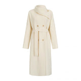 OShea Lapel Maxi Coat-white