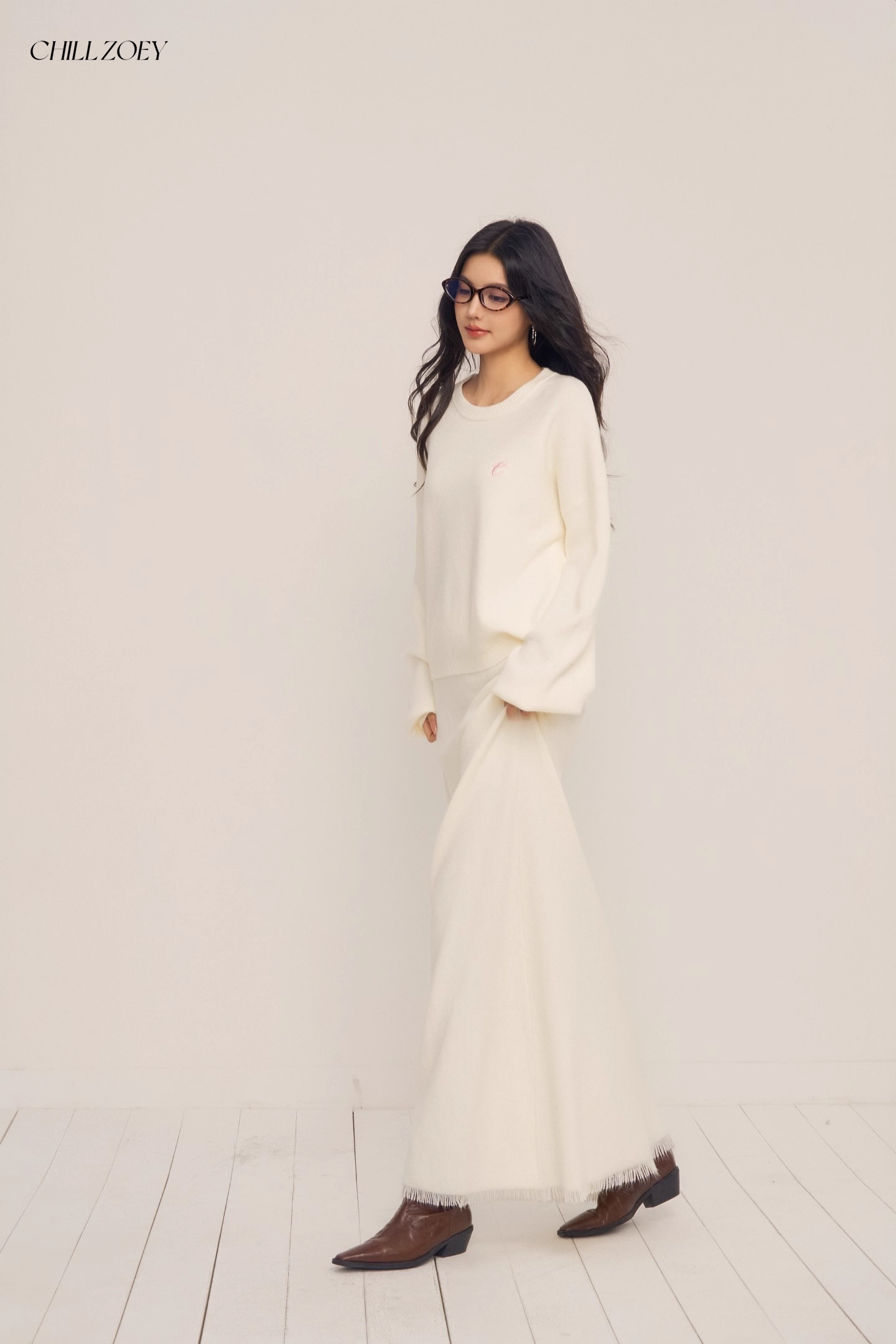 Chill Zoey M690269 Cloud Knit Winter Set(2color)