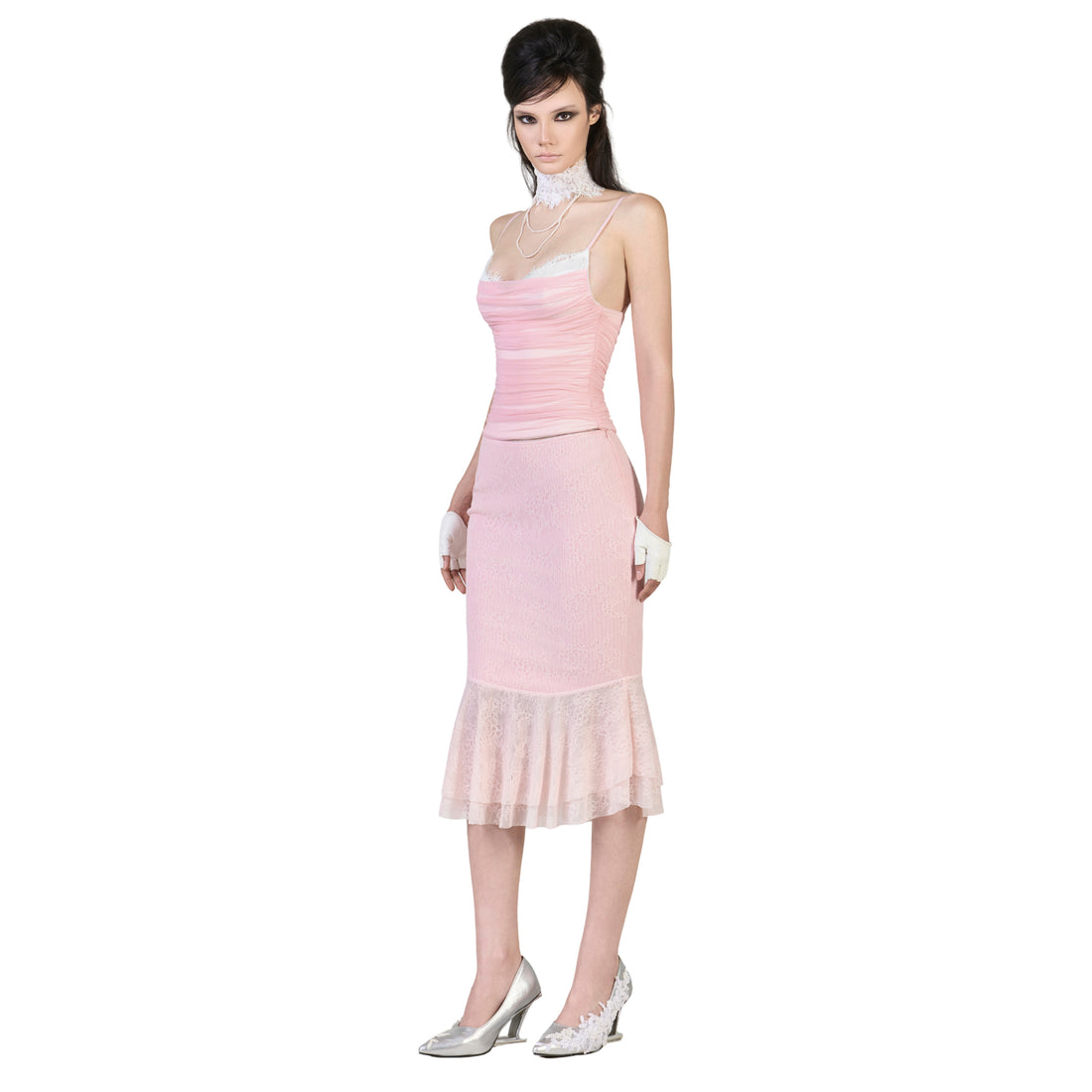 FFSD KISS ME TOP PINK &amp; LYLY SKIRT