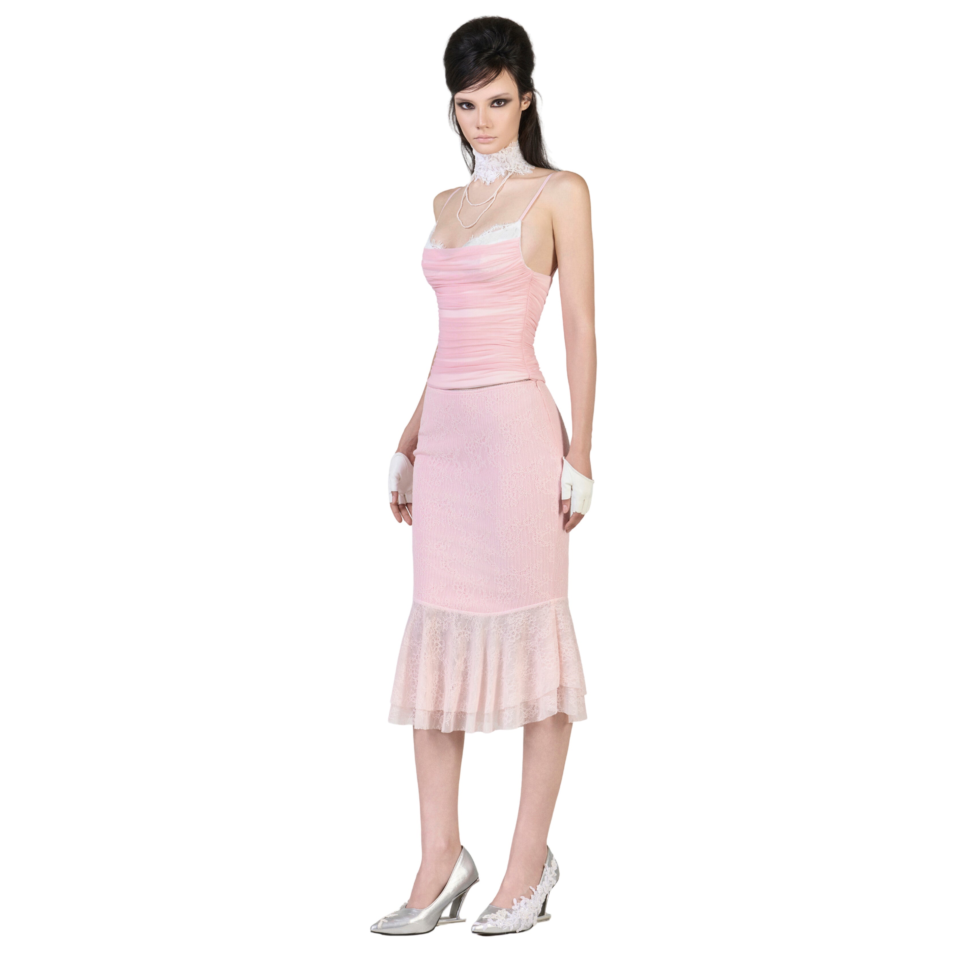FFSD KISS ME TOP PINK &amp; LYLY SKIRT