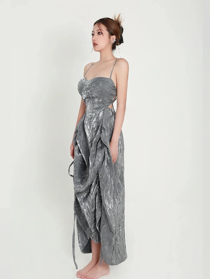 IN-STOCK CROW CREW Pearl Dress(GREY)