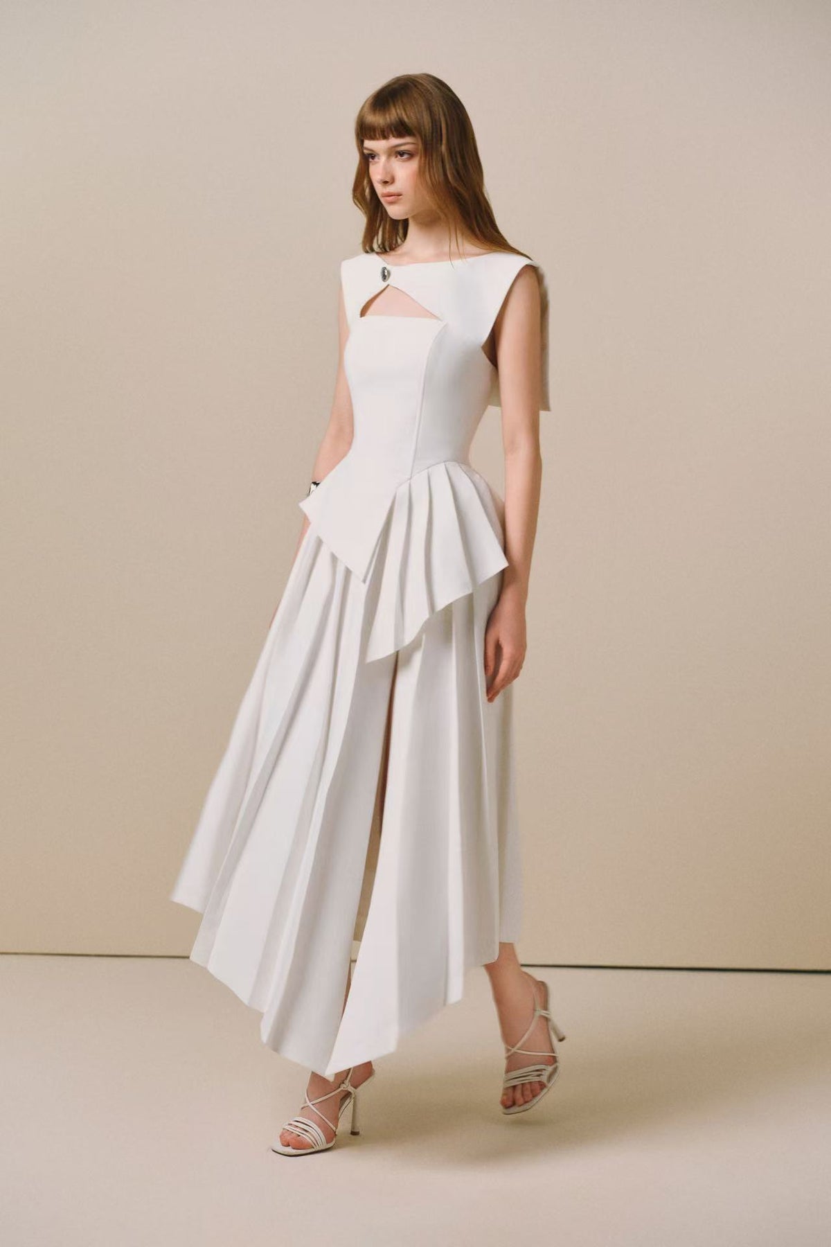 CICI SOLER Cut-Out Midi Dress