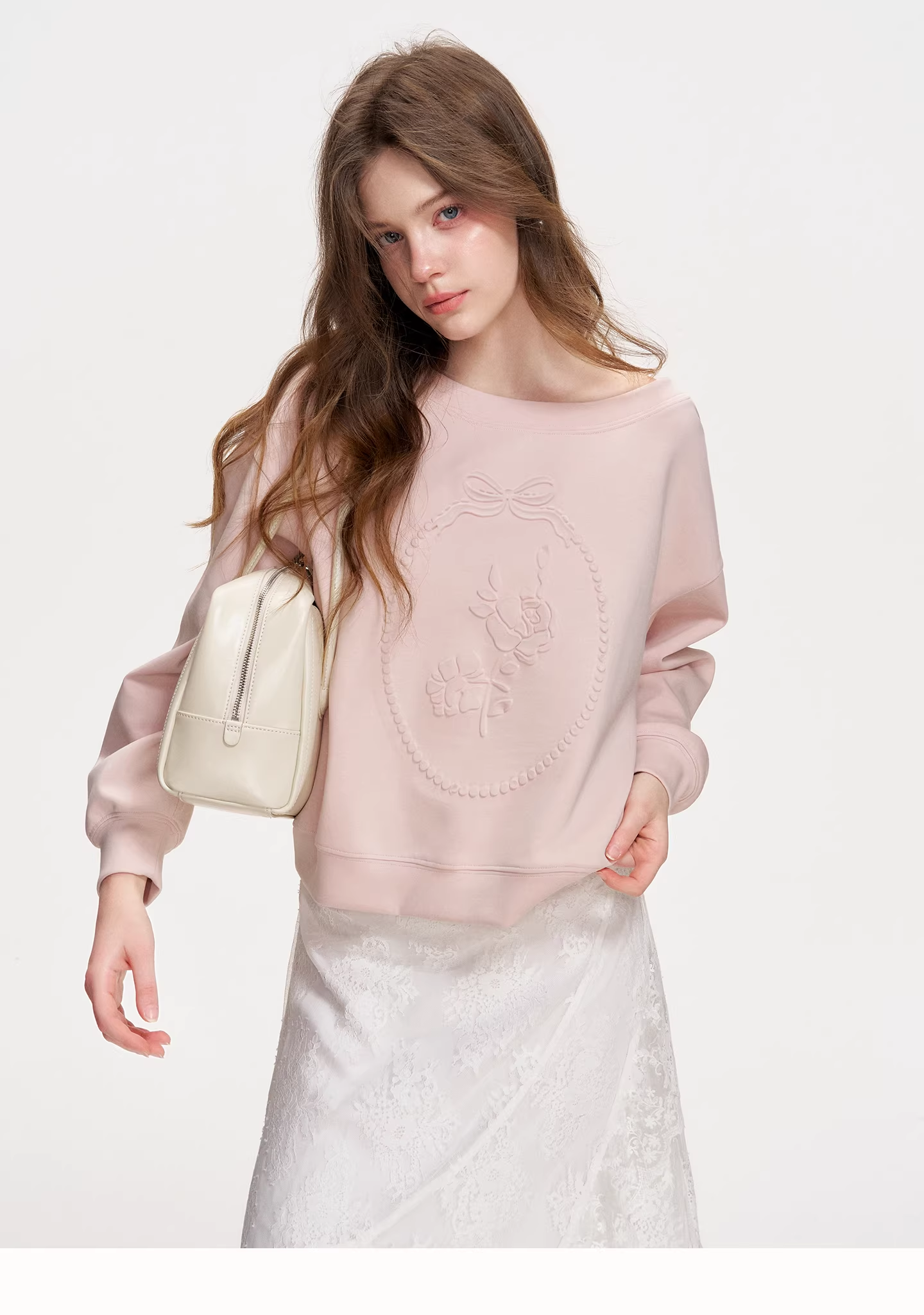 Kroche KVA8007 Embossed relief hoodie