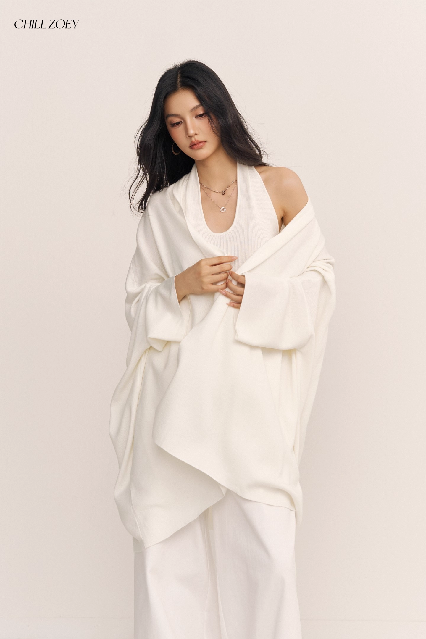 Chill Zoey M690277 Ethereal White Knit Set(SEPERATE)