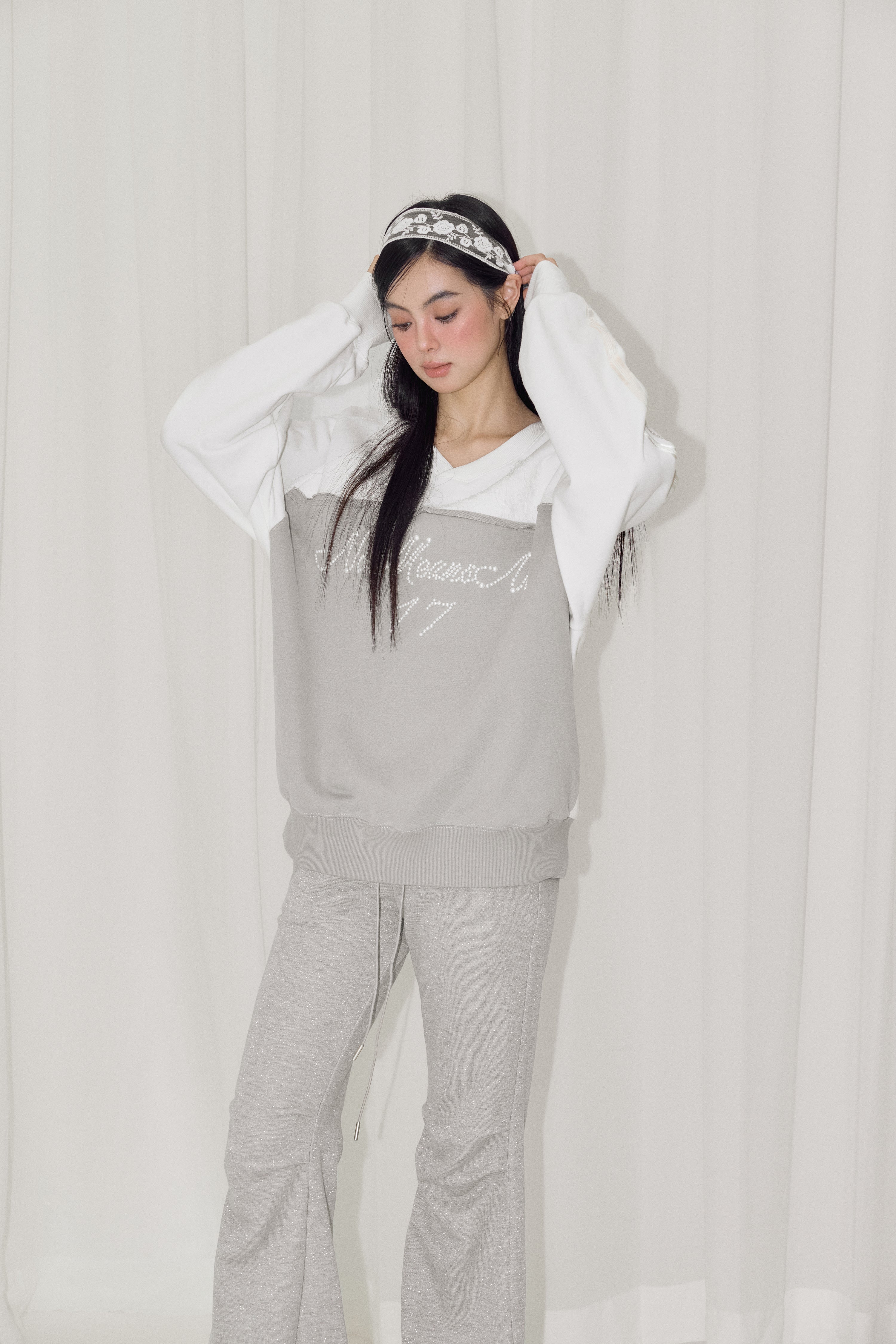 NOMEANSNO Sale Contrast Pearl Hoodie