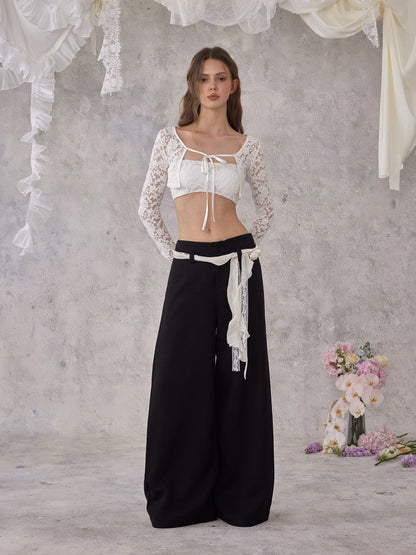 NOMEANSNO N193 Lace short cardigan