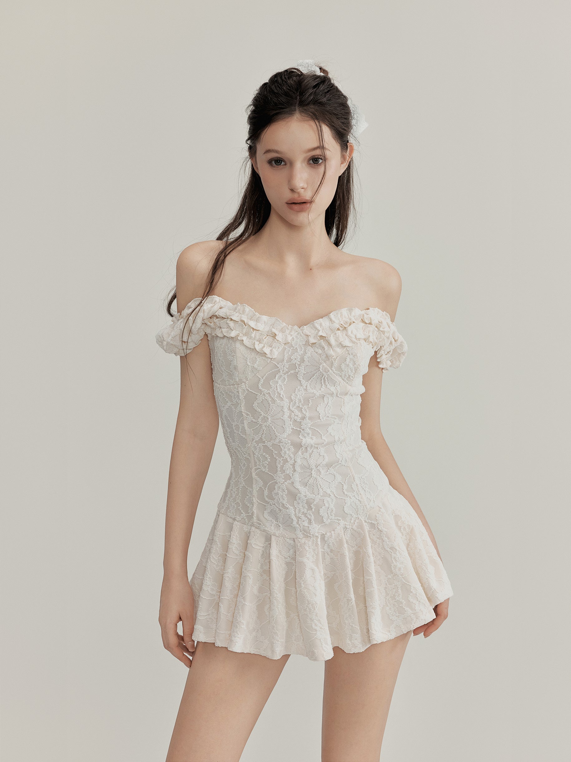 NOMEANSNO [Best Seller] N143 Lace minidress