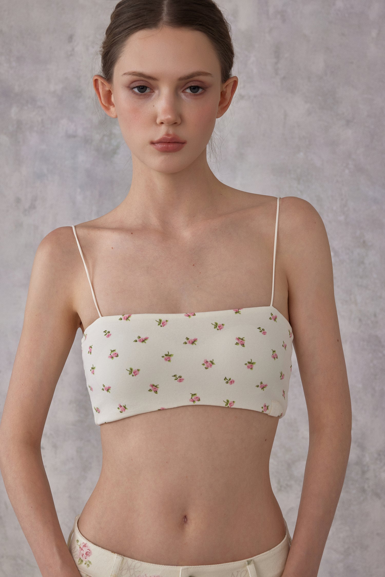 NOMEANSNO N170 Floral lace camisole (2color)