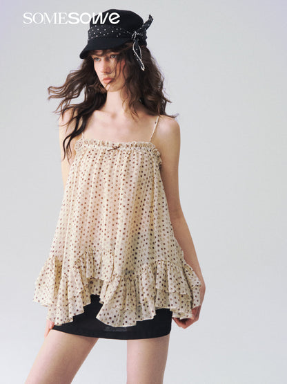 SOMESOWE S2609091 Light wave point irregular suspender top