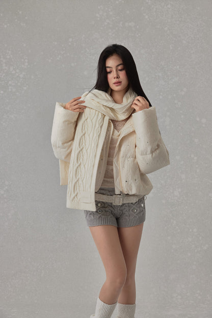 NONCESTNON N273 Twisted scarf